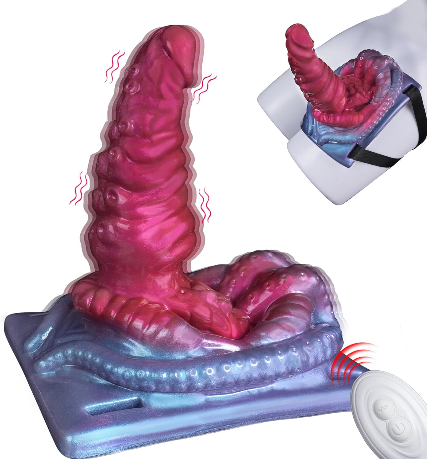 Sit and Ride Monster Dildo with 10 Vibrations
