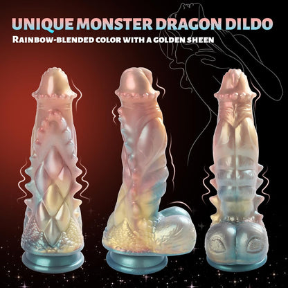 Huge Thick Monster Dildo with Powerful Suction Cup 9''
