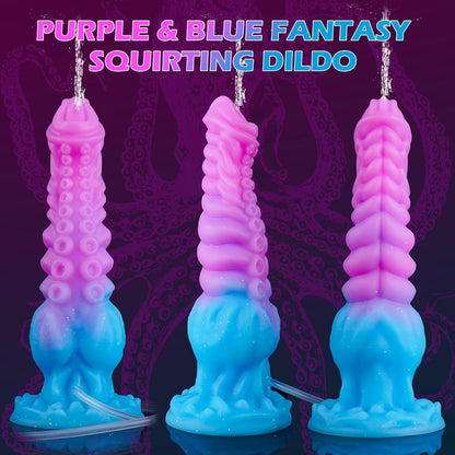 Passionate Squirting Tentacle Huge Knotted Dragon Dildo 10 inch