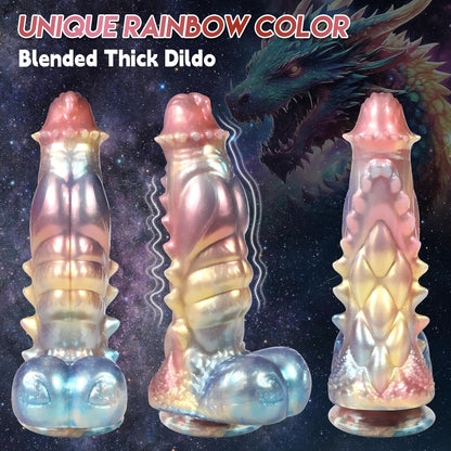 Realistic Thick Monster Dragon Dildo with Strong Suction Cup 11.6"