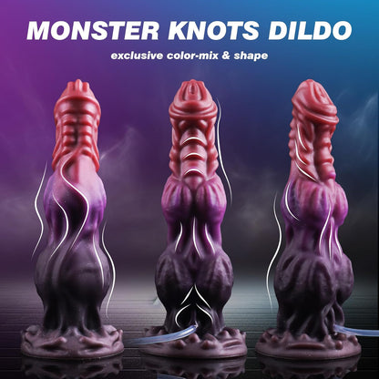 9.6" Monster Squirting Dildo with 2 Big Knots Ejaculating Toy