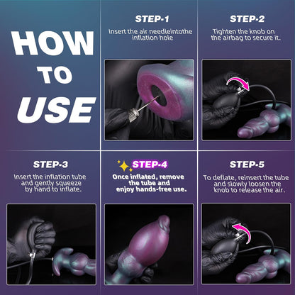 Giant Stretcher Trainer Inflatable Butt Plug Dildo