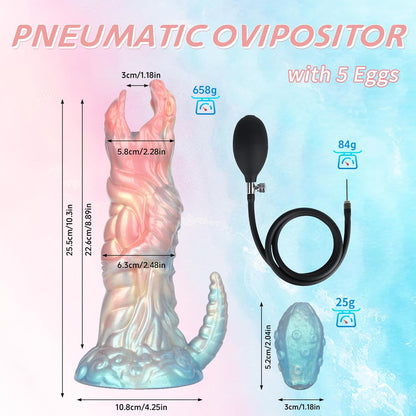 Big Pneumatic Pump Thick G-Spot Monster Dildo 10.3inch