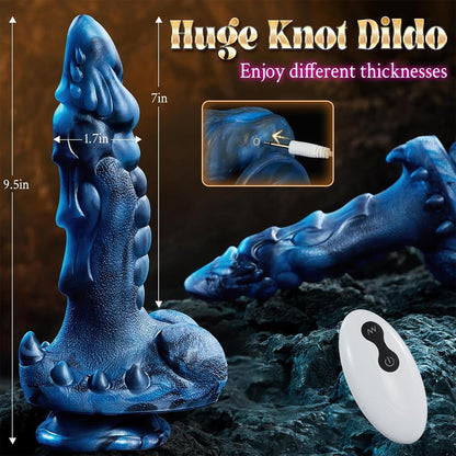 Thrusting Rotating Heating Big Dragon Dildo Fuck Machine