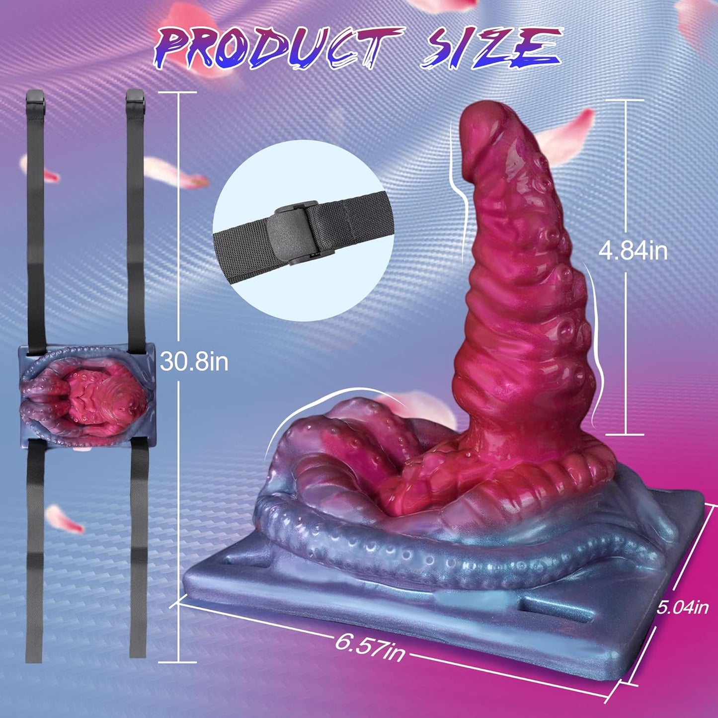 Sit and Ride Monster Dildo with 10 Vibrations