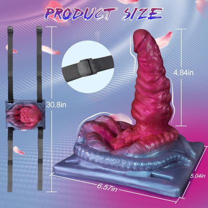 Sit and Ride Monster Dildo with 10 Vibrations