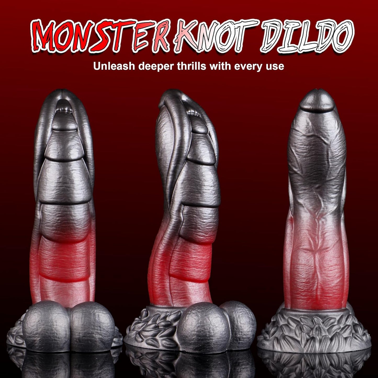 Fantasy Huge Thick Riding Dragon Dildo with Balls 8.7''
