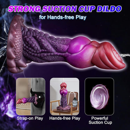 Giant Squirting Ejaculating Dragon Dildo with Suction Cup 7.5"