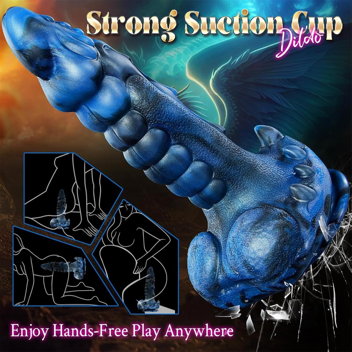 Thrusting Rotating Heating Big Dragon Dildo Fuck Machine