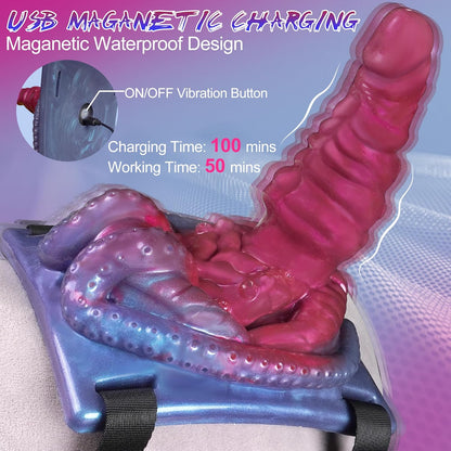 Sit and Ride Monster Dildo with 10 Vibrations