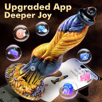 Thrusting Monster Big Dildo Sex Toys Vibrator 10.2" App Remote Control