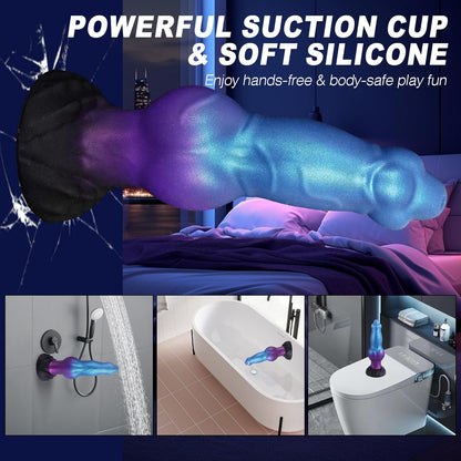 Inflatable Big Thick Anal Prostate Training Monster Dildos 8.15inch