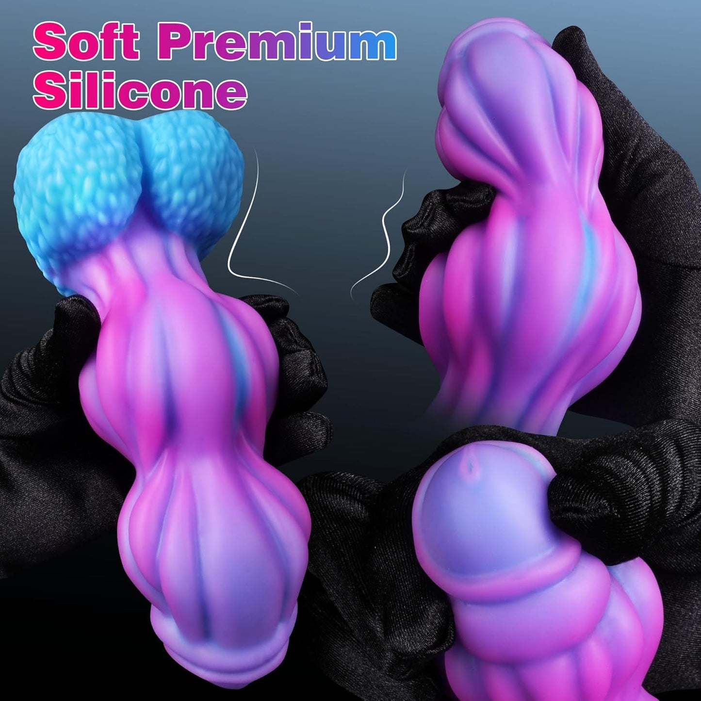 Short Thick Monster Knot Dildo with Suction Cup 7"