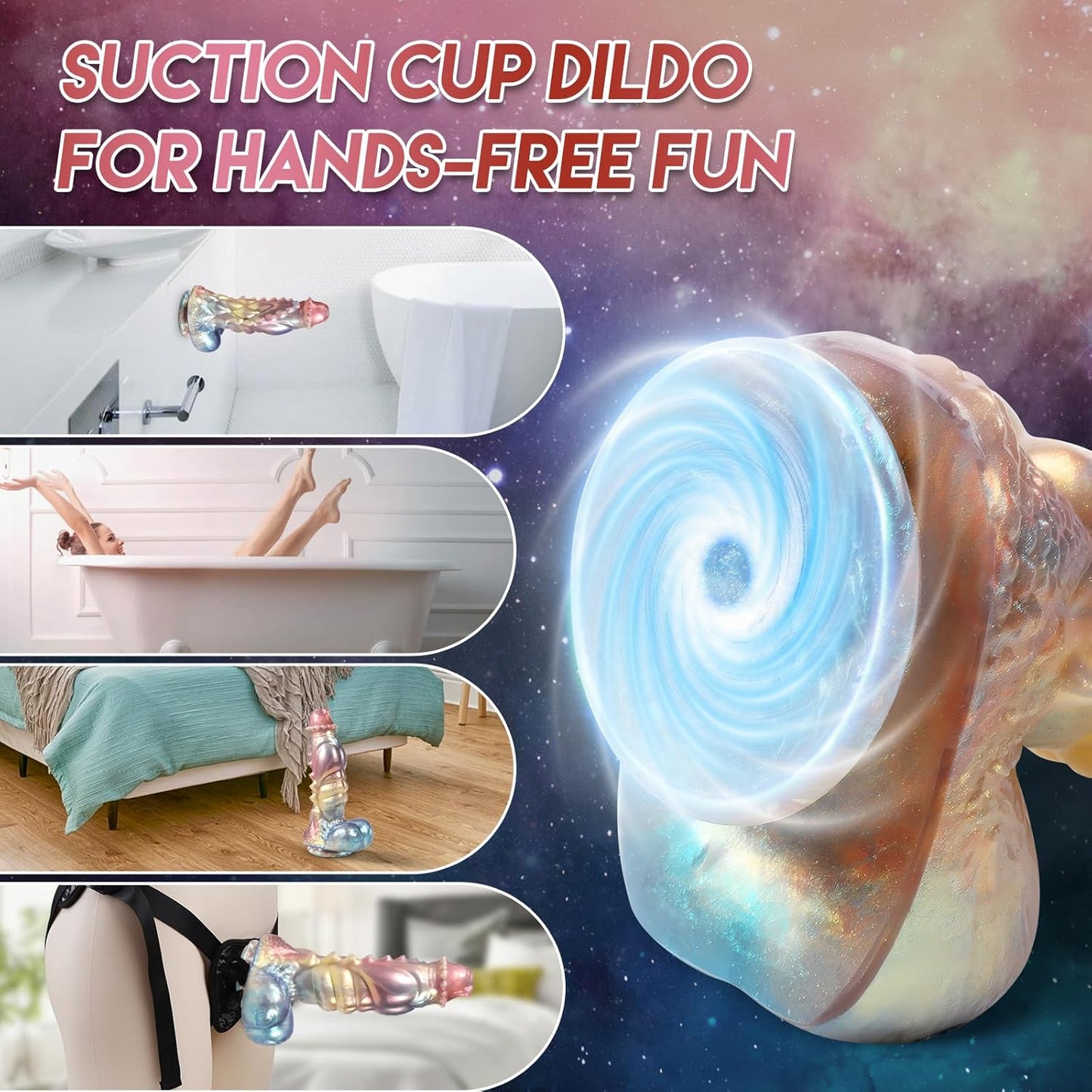 Realistic Thick Monster Dragon Dildo with Strong Suction Cup 11.6"