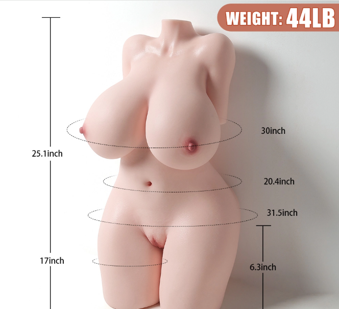 Jenny BBW 30″ Gel-filled Silicone Love Doll 44LB