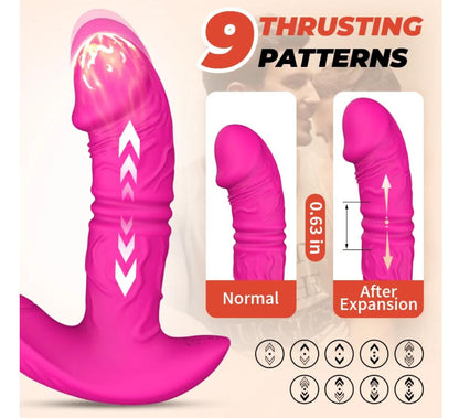 illusion Unisex 9 Thrusting Prostate Massager Anal Toy