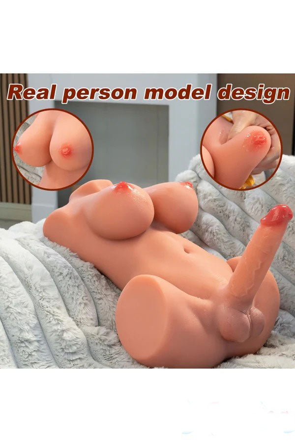 Mag Third Gender Sex Doll with 5.9″ Thrusting Big Dildo 16.82LB