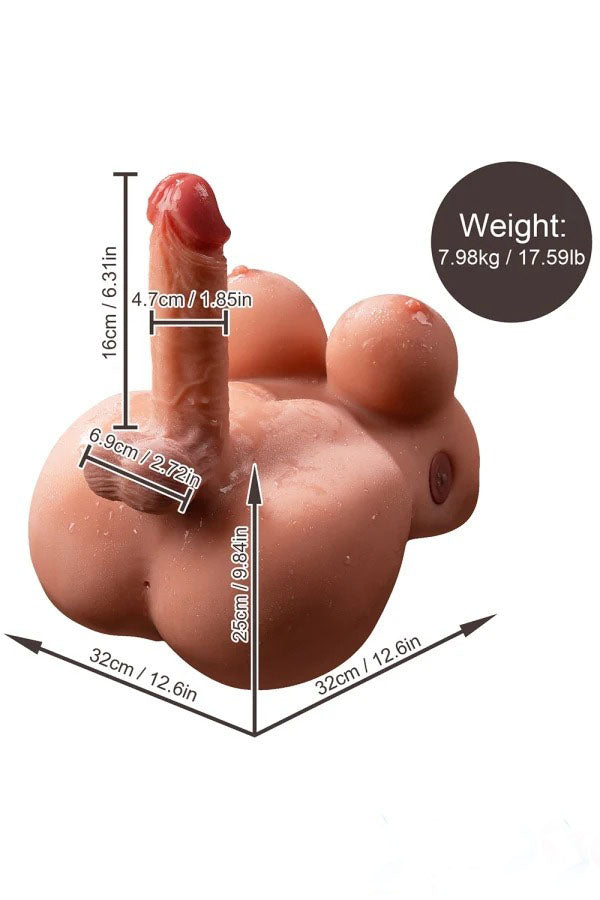 Nina Shemale Sex Doll With 6.3″ Realistic Thrusting Dildo 17.59LB