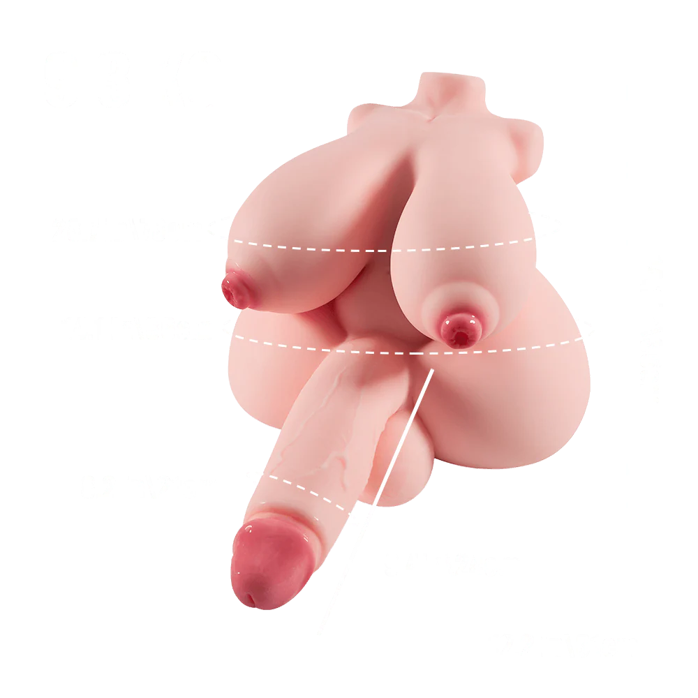 Big Robin Futa Hentai Sex Doll Torso with Penetrable Nipples 20.5lbs