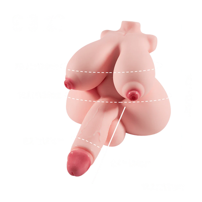 Big Robin Futa Hentai Sex Doll Torso with Penetrable Nipples 20.5lbs
