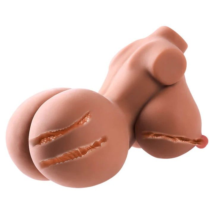 Tan Lucy Realistic Torso Sex Doll Fuckable Tits Sex Toy 8.8lb