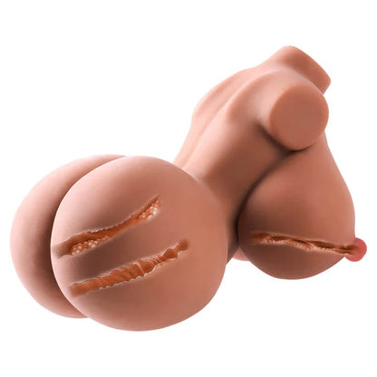 Tan Lucy Realistic Torso Sex Doll Fuckable Tits Sex Toy 8.8lb