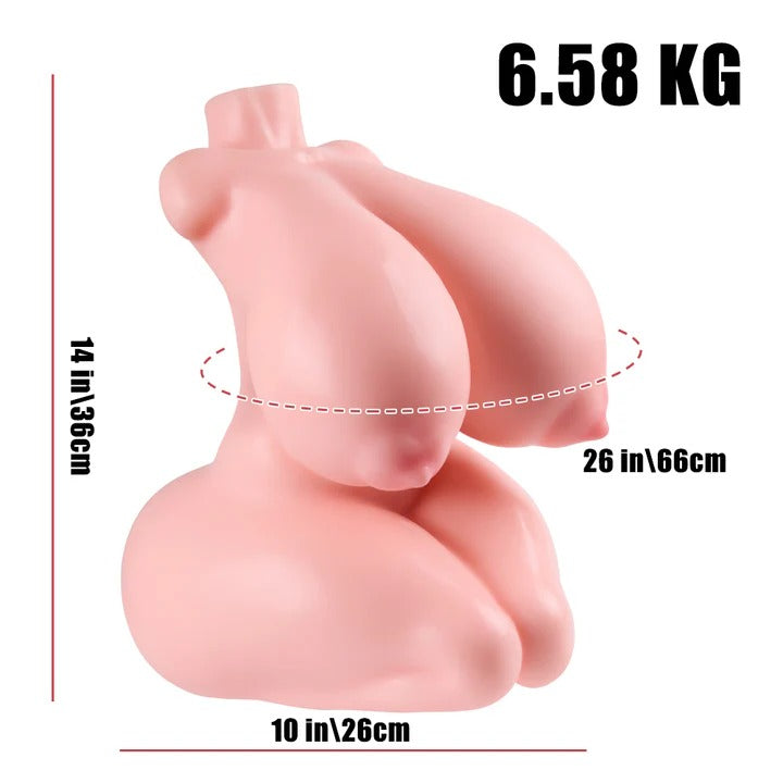 Madz Huge Breasts Milf BBW Pussy Sex Doll Torso 14.5 LB