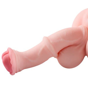 Megumi Futanari Sex Torso with 28cm Big Horse Dildo