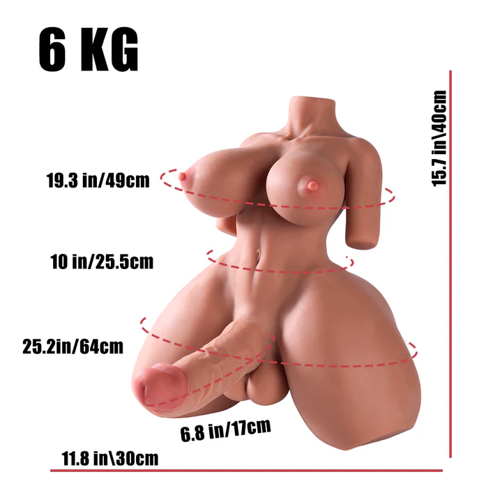 Eden Muscular Futanari Torso Sex Doll 13.2lbs – KINKY PLANET UK