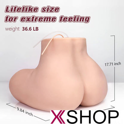 Ingrid Sucking Vibrating Big Booty Robot Sex Doll 36.6LB