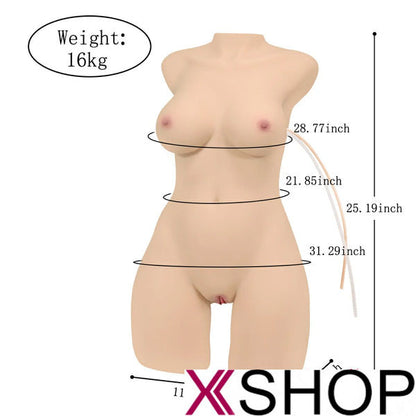 Isabella Doggystyle BBW Female Sex Robot Torso 35.27LB