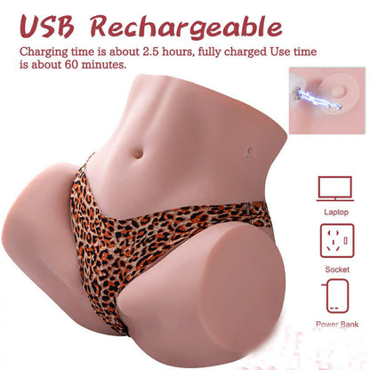 Julie Electric Sucking Big Booty Female Sex Doll Torso 35.05LB