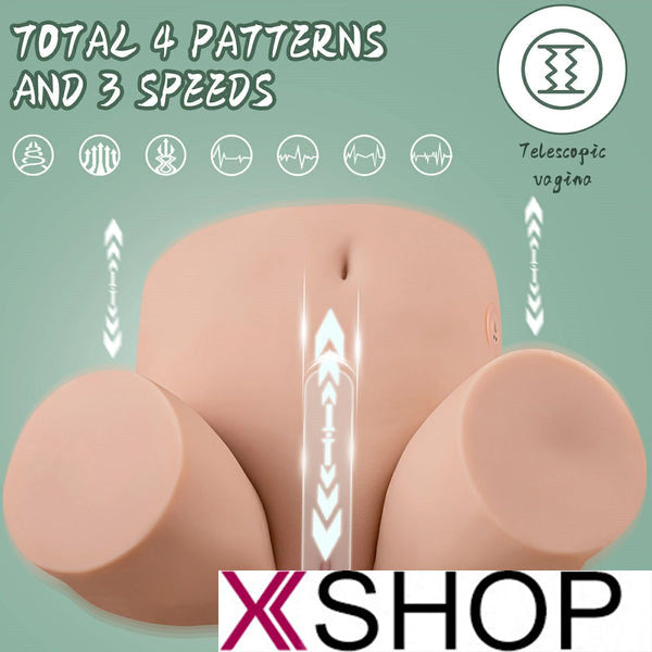 Kama Realistic Automatic Sucking Vibrating Big Ass Sex Torso 35.7LB