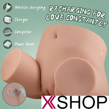 Kama Realistic Automatic Sucking Vibrating Big Ass Sex Torso 35.7LB