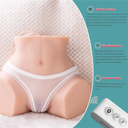 Daphne Realistic Half Body Vibrating Sucking Ass Sex Doll 16.97LB