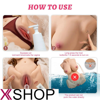 Maige Real Life Size Sucking Vibrating Sex Doll Torso 16.09LB