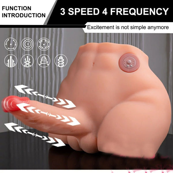 Peel Automatic Thrusting Vibrating Sex Doll With 6.69″ Penis 9.56LB