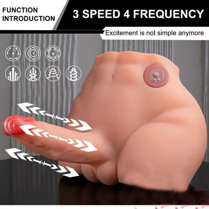 Peel Automatic Thrusting Vibrating Sex Doll With 6.69″ Penis 9.56LB