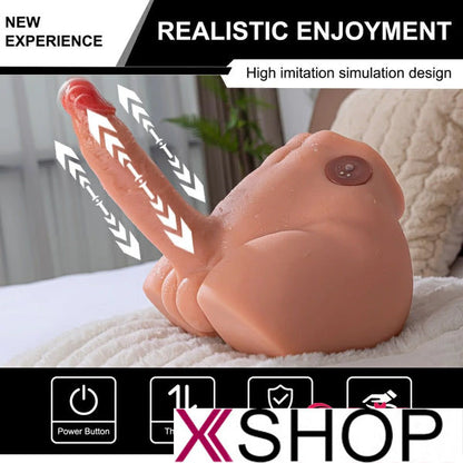 Peel Automatic Thrusting Vibrating Sex Doll With 6.69″ Penis 9.56LB