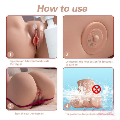 Sydni Automatic Sucking Vibrating Big Butts Sex Dolls 16.42LB