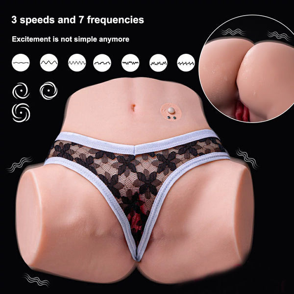 Tracy Lifelike Vibrating Ass Torso Sex Doll 6.39LB